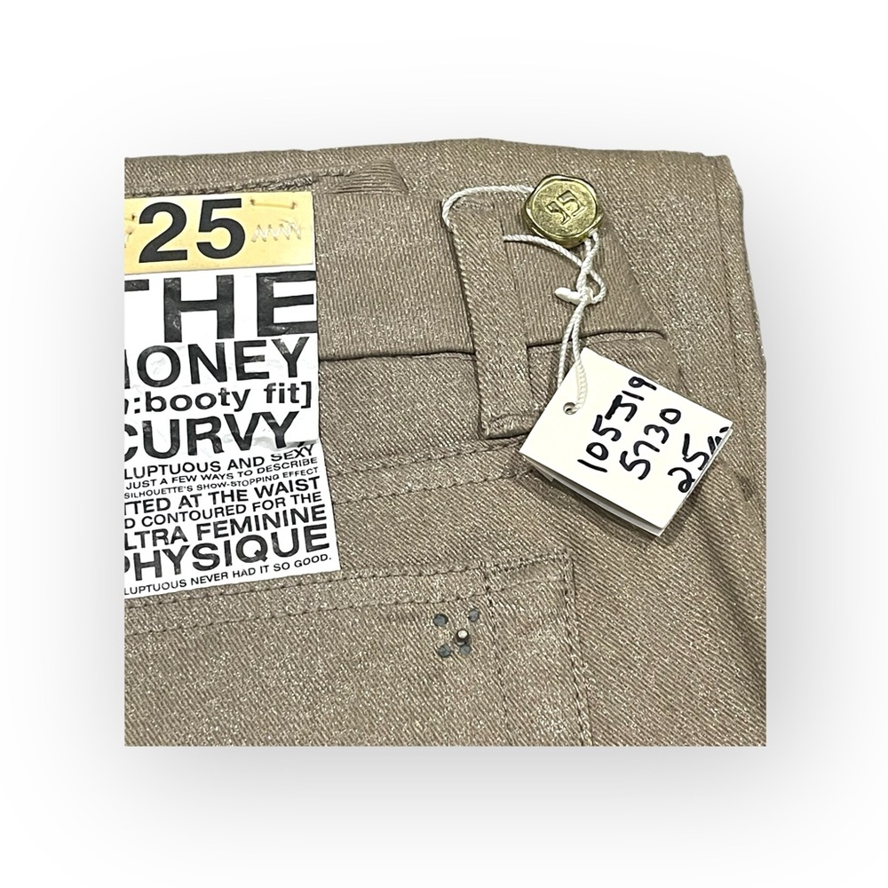 new Joe's Jeans ㋛ The Sparkle Honey Curvy Skinny Jean ㋛ Gold Bronze Shimmer ㋛ 25 - Picture 10 of 16